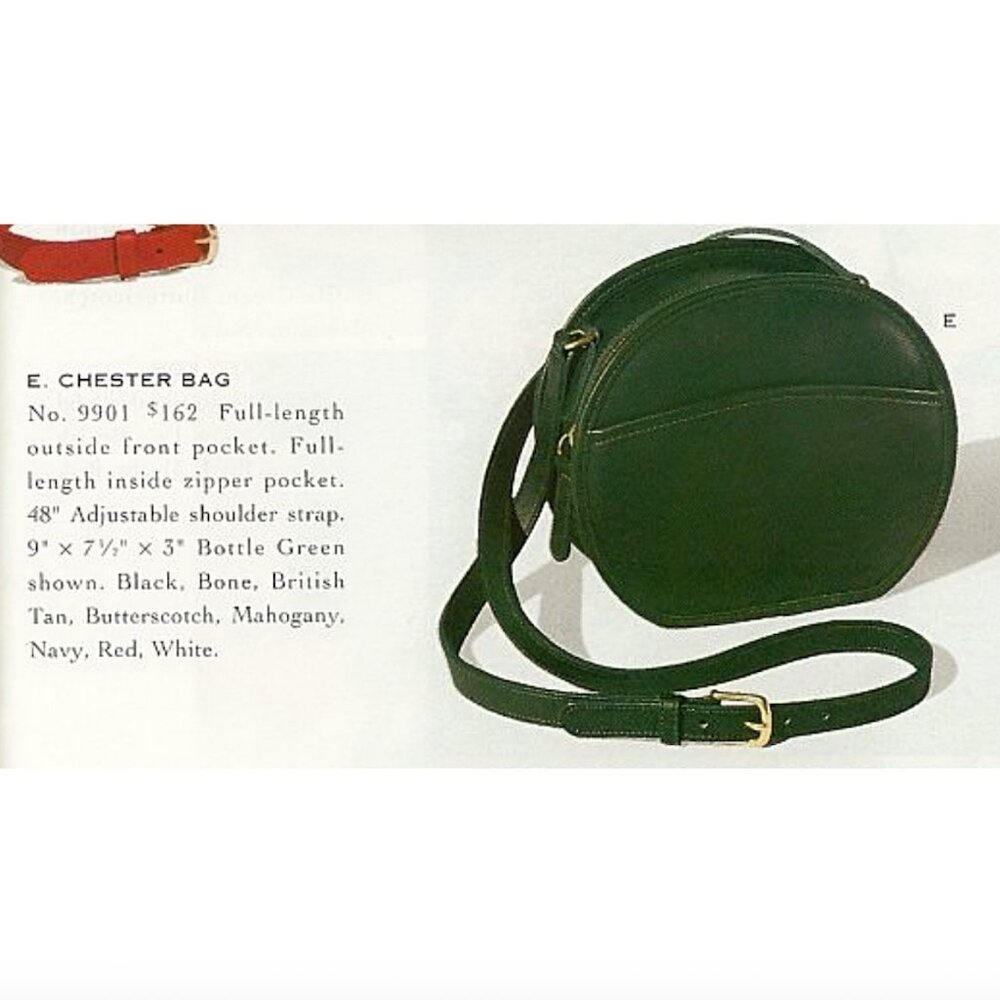 Coach Vintage - Chester Canteen Bag 9901 in Navy, USA 1980s, 90s + Hangtag - Picture 9 of 15